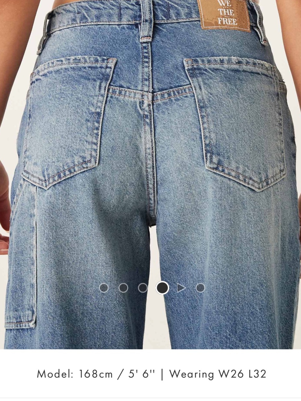We The Free Tinsley High Rise Baggy Straight Leg Jeans 28x32